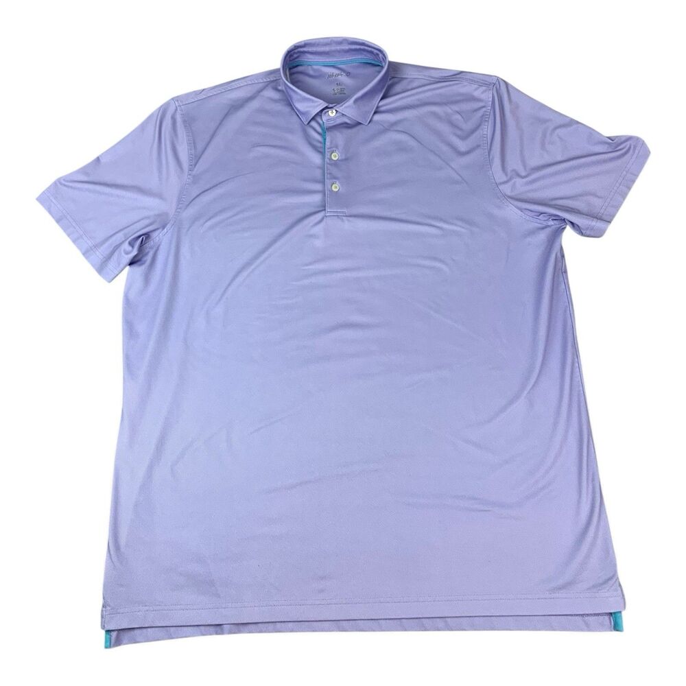 Johnnie O Golf Polo Shirt, Purple, Moisture Wicking, Men’s Size XL